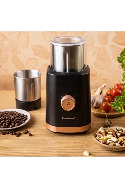 Klausberg Rasnita electrica, pentru cafea si ingrediente, rasnire uscata si u...