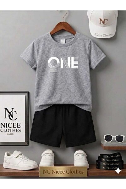NC Nicee Clothes ΚΑΛΟΚΑΙΡΙΝΟ ΠΑΙΔΙΚΟ ΜΠΛΟΥΖΑΚΙ ΚΑΙ ΣΟΡΤΣ UNISEX (ΛΕΥΚΟ ΜΕ ΕΝΑ...