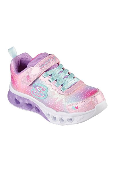 SKECHERS أحذية LED بإضاءة قلبية متحركة وإغلاق تكيفي - وردي
