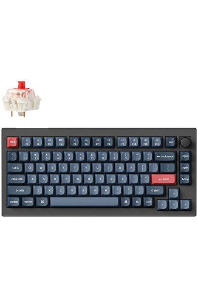 Keychron V1M-D1 Max QMK/VIA Ασύρματο Μηχανικό Πληκτρολόγιο Gaming 75% με διακ...