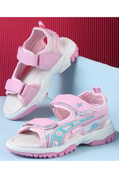 Cute Walk by Babyhug Sandals with Velcro Closure & Star Design - Pink