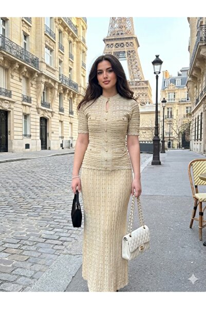 Abalı Yeni sezon triko kadın yazlık Yumuşak iplik üzün elbise Romanya model