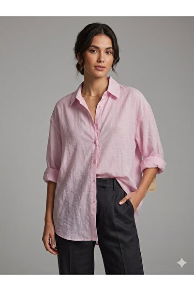 Marka Giyim Tulle Chiffon Oversize Shirt