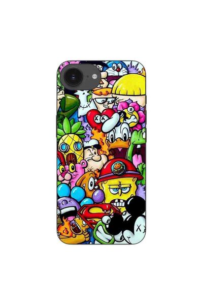 OEM Θήκη συμβατή με Apple iPhone 16e από σιλικόνη gel TPU με σχέδια Pop Art κ...