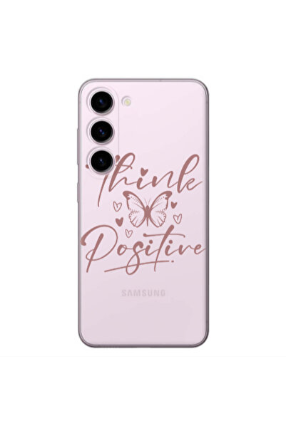 Other Samsung S23 Plus Think Positive Transparent Silicone TPU Θήκη