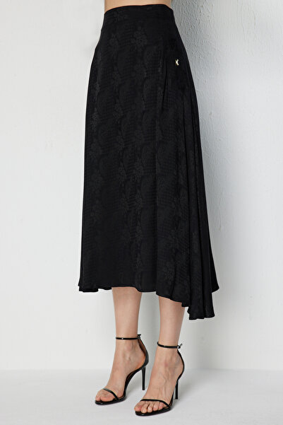 On Fashion Ten Patterned Midi Skirt-76704