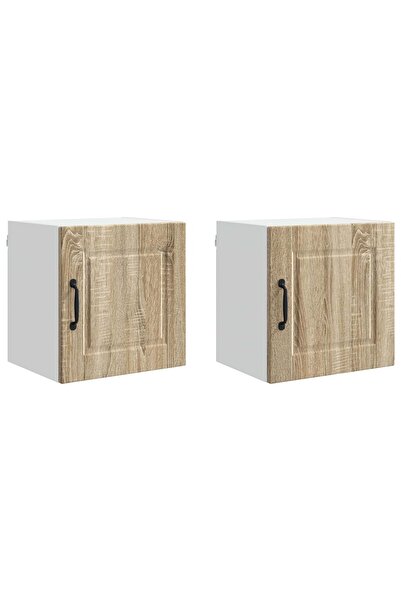 vidaxl Kitchen cabinet with shelf 2 pcs Sonoma Oak 40 x 31 x 40 cm
