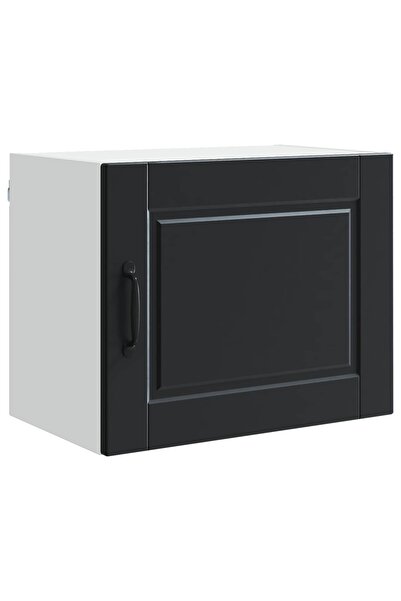 vidaxl Kitchen cabinet with shelf Black 50 x 31 x 40 cm Composite wood