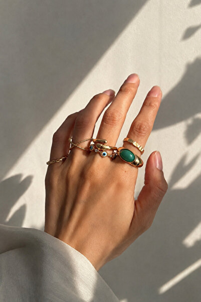 Okko Store مجموعة خواتم مينيلي متعددة للنساء