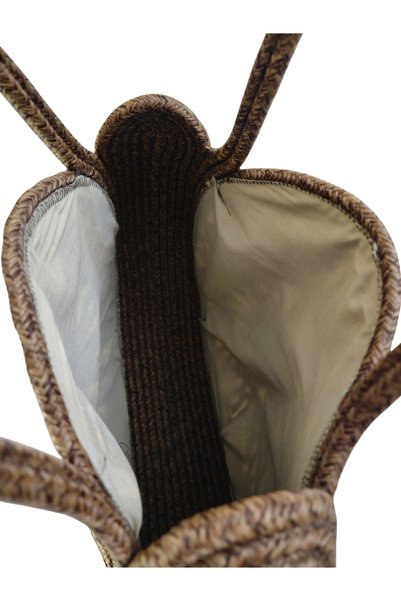 OUEEN ELİZABETH Rope Braid Knitted Women's Shoulder Bag