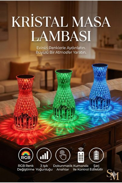 ForWhat ضوء ليلي متغير اللون من تاتش كريستال 16COLOR 4MOD RGB للمكتب المنزلي ...
