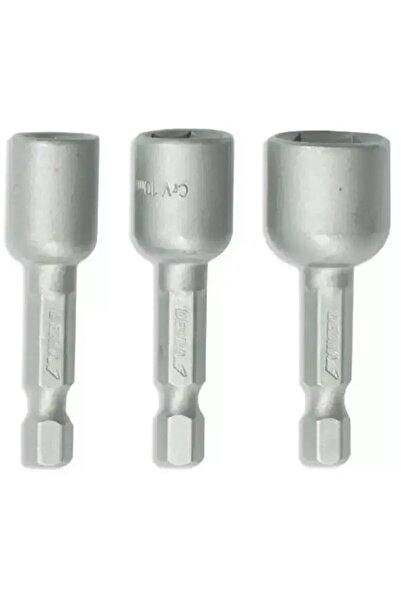 DEDRA EXIM Magnetic socket wrench Top Bottom Set 3pcs: 8,10,13x48mm, 1/4"
