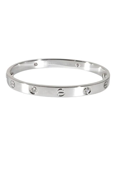 eboxluxury Brățară Fixă Love Cu Cristale Zirconia