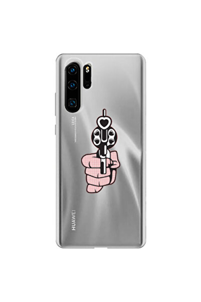 Other Huawei P30 Pro Heart gun Transparent Silicone TPU Θήκη