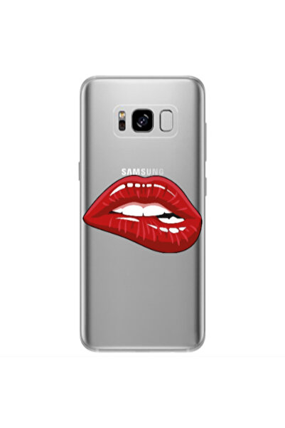 Other Samsung S8 Plus Shiny Lips Transparent Silicone TPU Θήκη