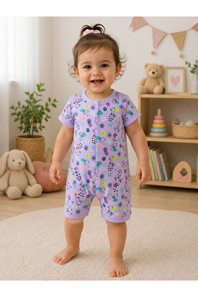 greenmoss 100% Cotton Zippered Baby Summer Romper