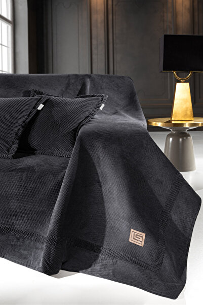 Guy Laroche Rubicon Μαύρο Ριχτάρι Καναπέ (Τριθέσιο) 170x300 100% Πολυεστέρας ...