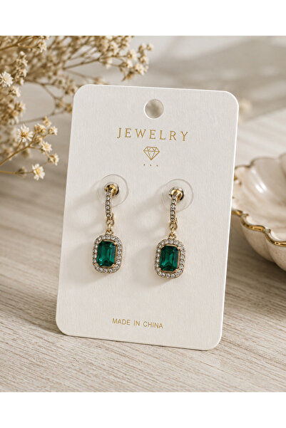 Eloré Emerald Glow Drop Earrings