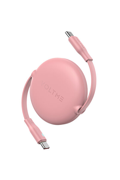 VOLTME Powerlink YoYo Retractable Type-C to Type-C Cable - 60W PD 3.0 Super F...