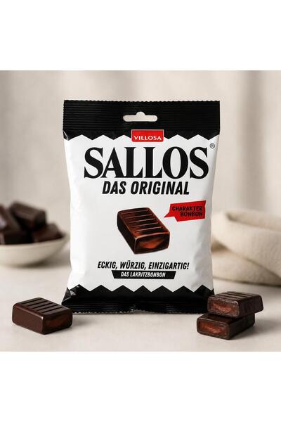 Villosa Sallos Das Lakritzbon Licorice Candy 150Gr Origin Germany