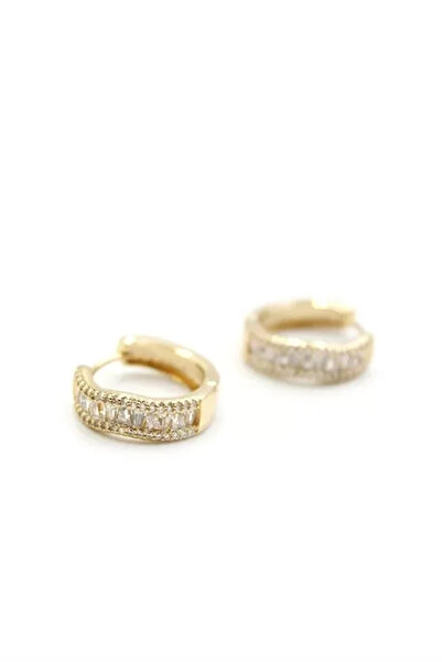 Marsilyan Nvdn- Ieg - Stone-Studded Hoop Earrings - Gold Iegrs-Nvdn1