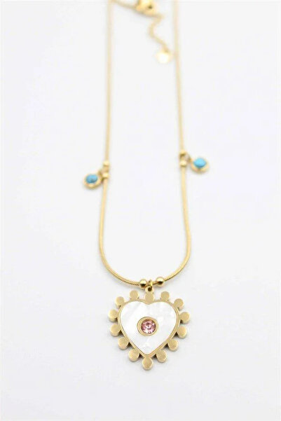Marsilyan Nvdn- Ieg - Heart Necklace - Gold Iegrs-Nvdn1