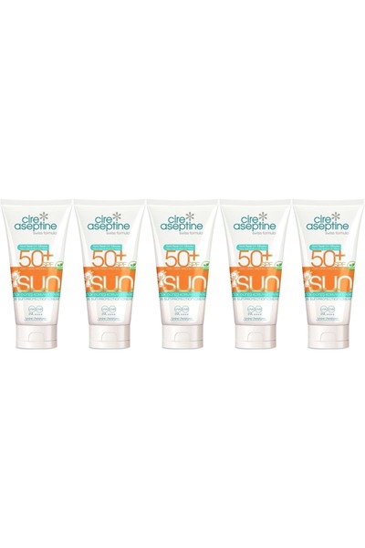 CIRE ASEPTINE Sun Sunscreen Cream Children 50+ Spf 150 ml (Set of 5)