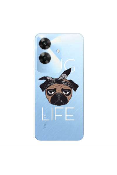 Other Realme Note 60 Pug Life Transparent Silicone TPU Θήκη