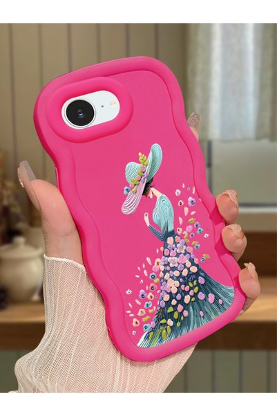 Hontinga iPhone 17E Compatible Case Camera Protector Red Silicone Couple Phon...
