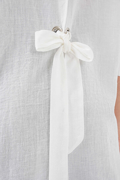 buğrahayalin Women's Viscose White Shirt