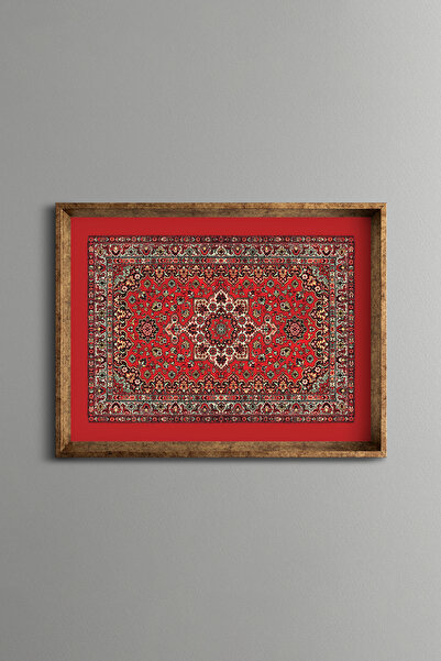 epiqart Red Carpet Pattern - Vintage Patterned Frame - Slim Model