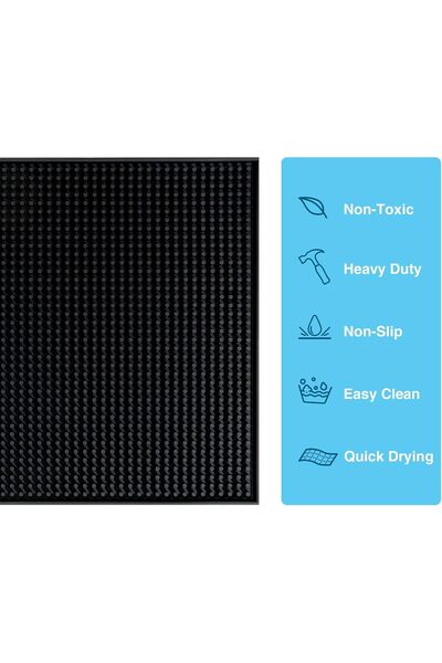 Generic سجادة مطاطية من قطعتين من SKY-TOUCH، مقاس 45 × 30 × 1 سم، سميكة، قابل...