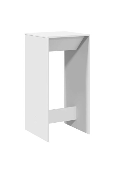 vidaxl Masă bar, alb, 51x50x103,5 cm, lemn prelucrat