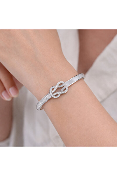 VELVIA Women's Knot Design Bracelet with Shiny Details