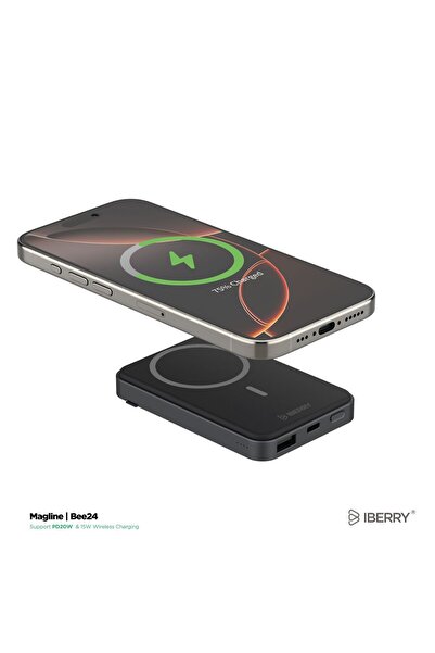 İBERRY MAGLINE B5000 WIRELESS 5.000 mAh Powerbank USB A TO 2 USB C Brands: