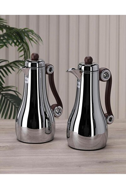 aljahwari Trams Novara Set of Two Pots, Inside and Outside, Premium Steel for...