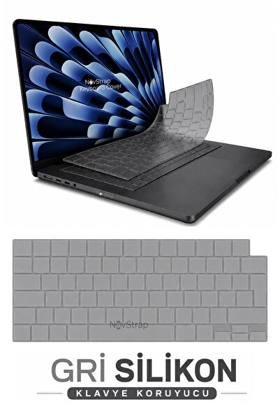 NovStrap MacBook Air 15 inç A2941 A3114 A3241 A3448 (M2 M3 M4 M5) Türkçe Q Gr...