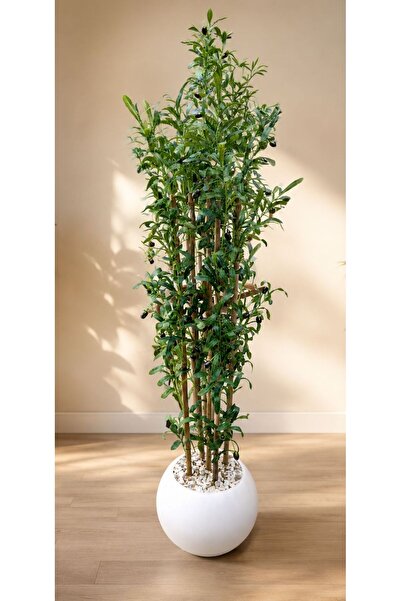 sahome Artificial Olive Tree with Fiberglass Base 165cm Tall