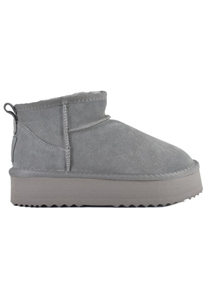 OEM Γκρι δίπατο δερμάτινο Australian Boot Kelara 41209