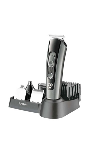 VGR Aparat de tuns si ras 5 in 1 V-175 pentru ingrijire corporala, 5 capete i...