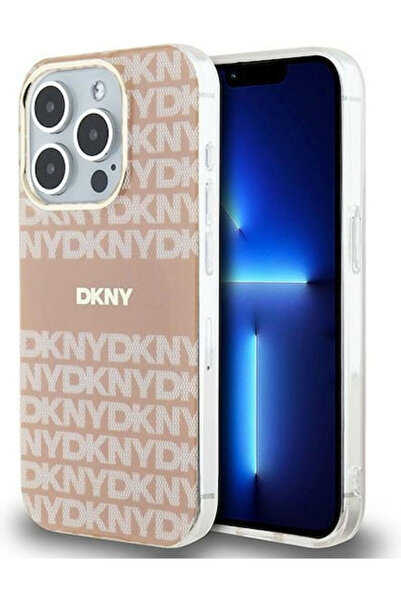 Dkny Iml Μονόχρωμη & Ριγέ Θήκη Magsafe Πίσω Κάλυμμα Πλαστικό / Σιλικόνη Ροζ (...