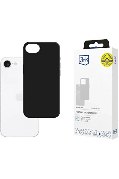 3MK Θήκη Πλάτης Σιλικόνης 2mm Μαύρη για iPhone 17e / 16e