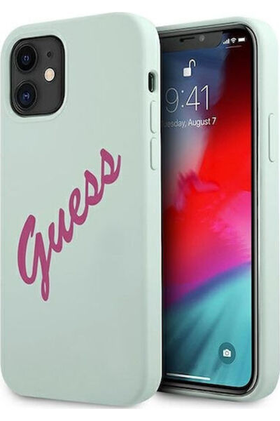 Guess Βίντατζ Πίσω Κάλυμμα Σιλικόνης Μπλε (iPhone 12 mini) Κωδικός: GUHCP12SL...