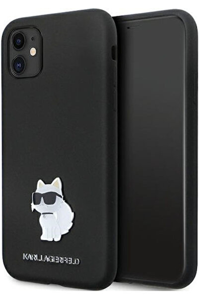Karl Lagerfeld Choupette Μεταλλικό Πίσω Κάλυμμα με Καρφίτσα Σιλικόνης Μαύρο (...