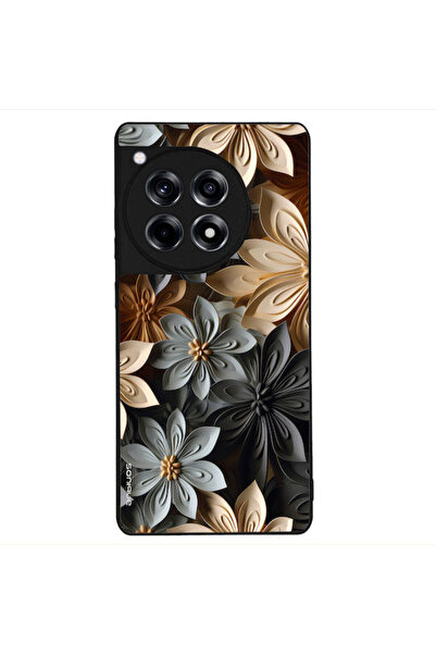 Other Θήκη Sonique Σειράς 3D Λουλουδιών για Oneplus 12r 5g Γκρι