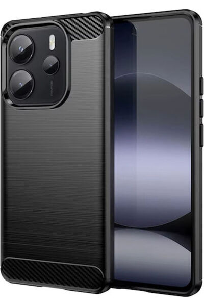 Techsuit Πίσω Κάλυμμα Σιλικόνης Μαύρο (Redmi Note 14 4G) Κωδικός: KF2346973