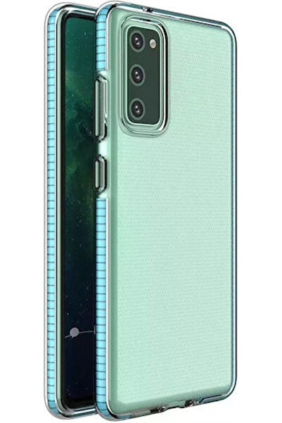 Hurtel Κάλυμμα Πλάτης Σιλικόνης 1mm Διαφανές / Ανοιχτό Μπλε (Galaxy A72)
