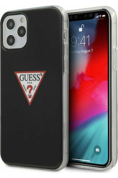 Guess Συλλογή Triangle Πίσω Κάλυμμα Πλαστικό Μαύρο (iPhone 12 / 12 Pro) Κωδικ...