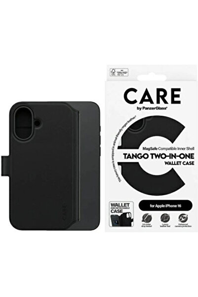 Panzer Glass PanzerGlass Θήκη Πορτοφόλι Tango 2 σε 1 Magsafe Δερμάτινη Μαύρη ...