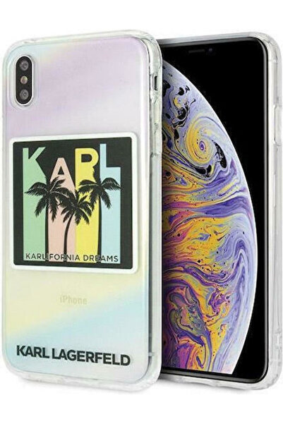 Karl Lagerfeld Κάλιφορνια Ντριμς Σκληρή Θήκη Πλάτης Σιλικόνης Πολύχρωμη (iPho...